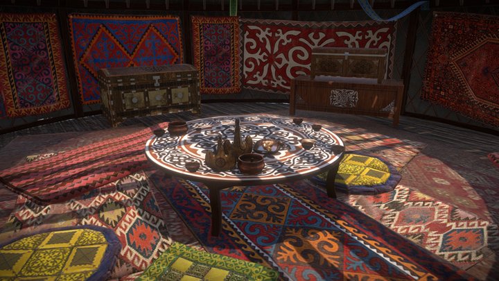 Yurt (Low Quality Texture) 3D Model