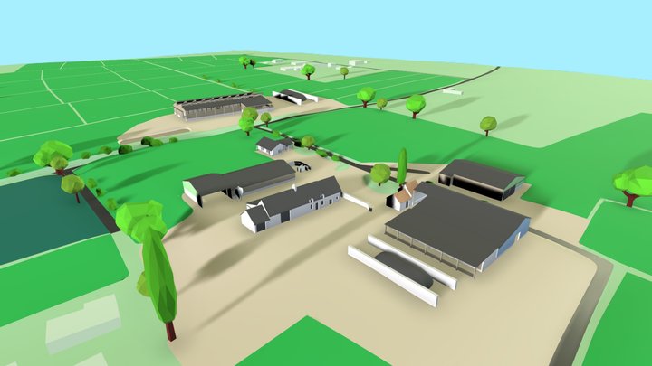 Site de l'Exploitation Agricole à Lapenty 3D Model
