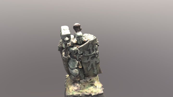 Chaos Warrior 32mm 3D Model
