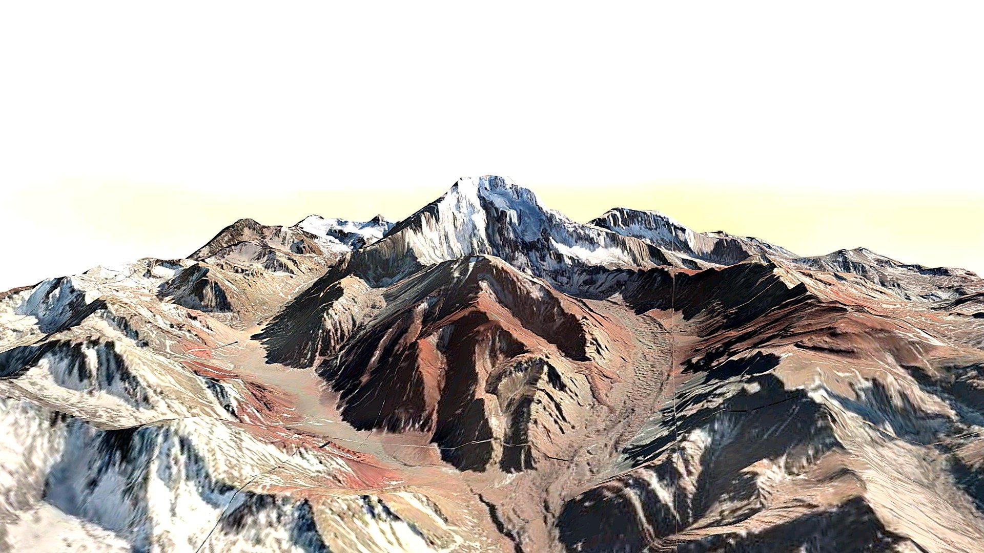 Aconcagua Mount,terrain,landscape,map — Sketchfab embed 3D viewer