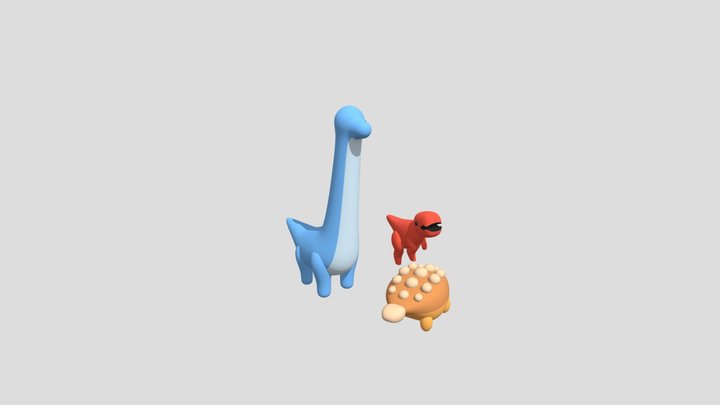 Dinosaur Asset Pack 3D Model