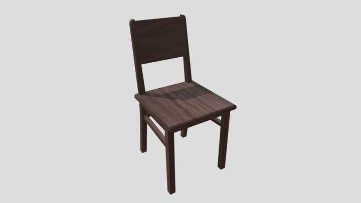 Old soviet chair 3D Model