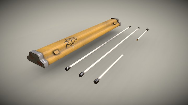 Fluorescent Lamp – Free 3D Model STL