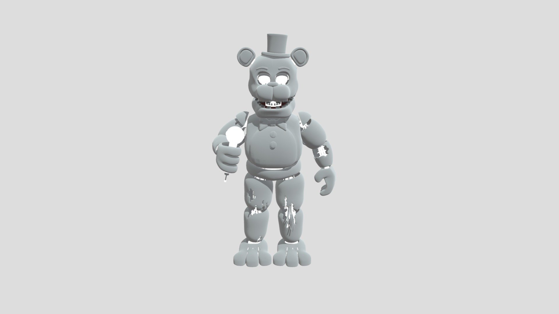 Withered Freddy - Download Free 3D Model By Ofalmet [81a1ff7] - Sketchfab