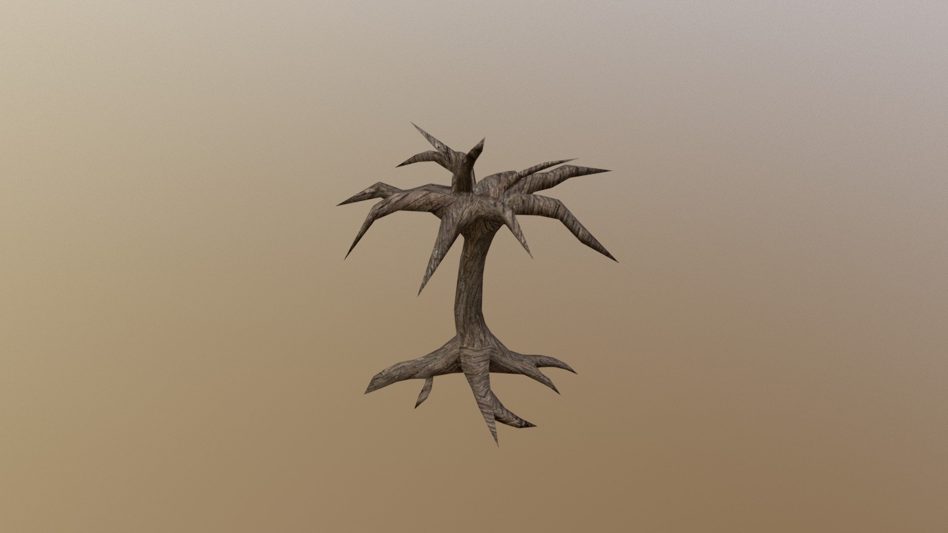 Low Poly Twisted Tree