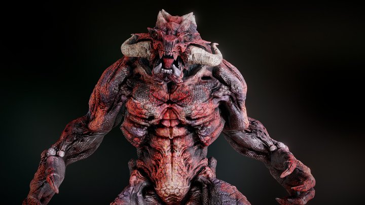Creature Monster 3d By Oscar Creativo