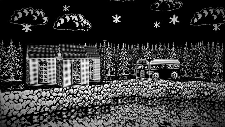 Bussi satamassa [1-bit art] – Gratis 3D-model STL