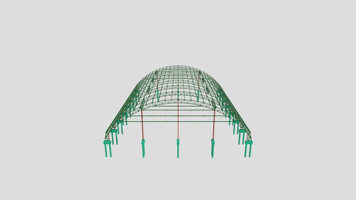 Cobertura quadra benjamim itaúna do sul - PR 3D Model