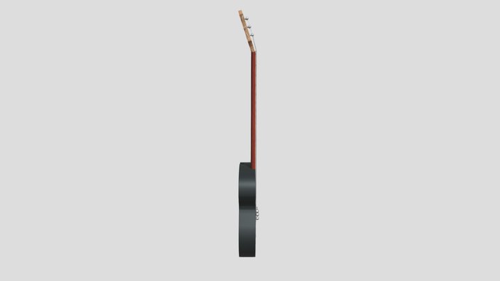 Guitar Musima 1655 HV Egor Letov 3D Model