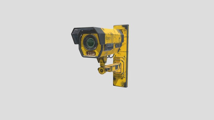 Futuristic Cyberpunk Surveillance Sentinel – Free 3D Model STL