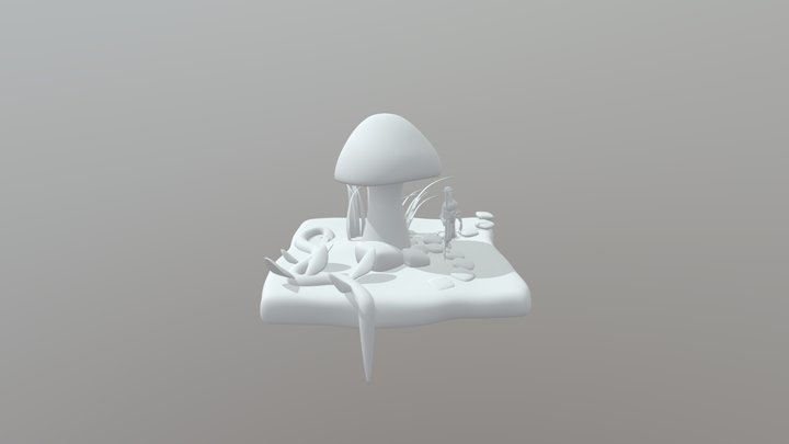 Toadstool Walk 3D Model