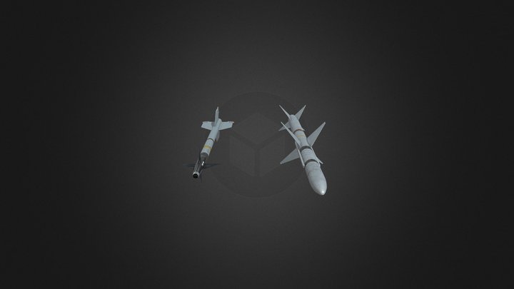 AIM-9 and AIM-7 3D Model