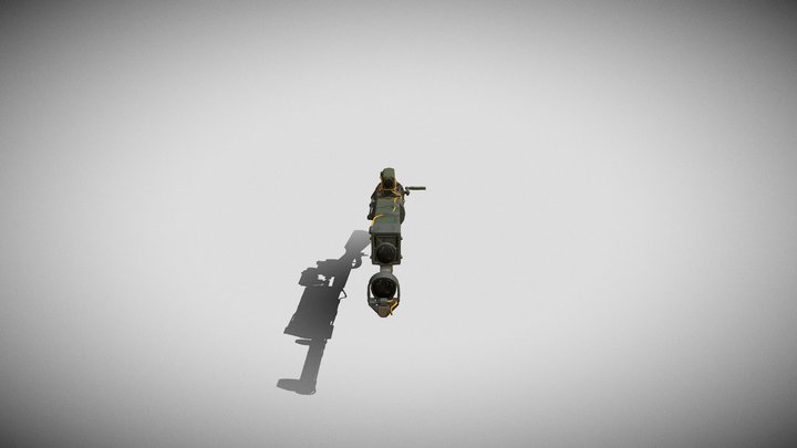 Course asset: High poly (Laser Musket) 3D Model