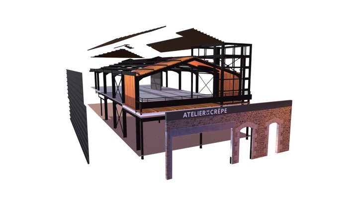 Atcrepe FMA Eclaté 3D Model