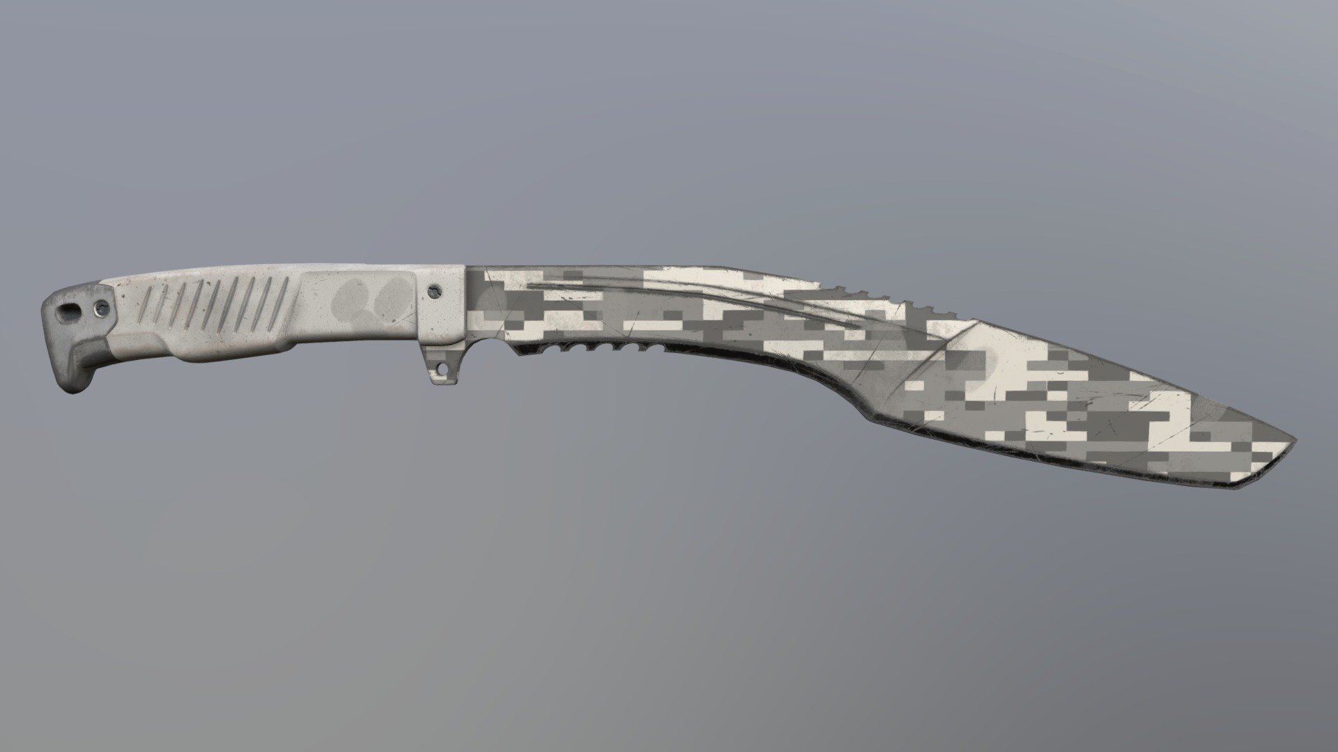 Kukri Knife - Digital Camo Reskin - 3D model by Omnipotent [81a9823 ...