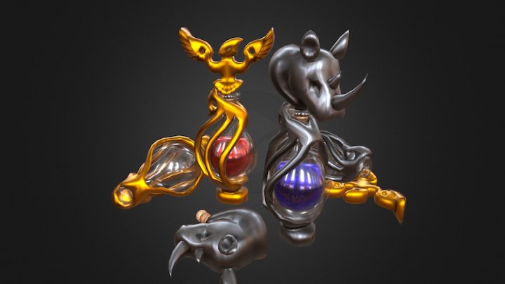 Potion All ( HP MP ) 3D Model
