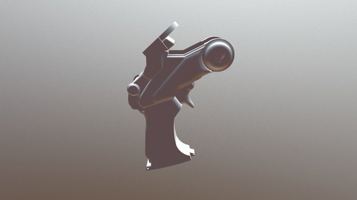 M Gun Handle 3D Model