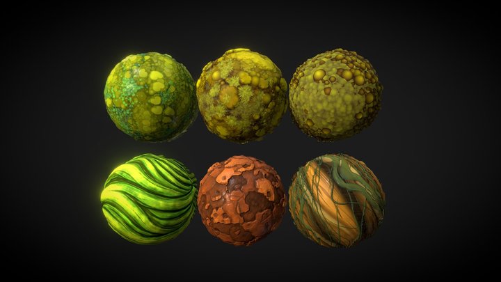 Swamp Designer Materials 3D Model