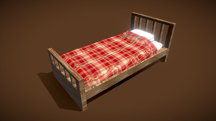 Single Bed 2 – Free 3D Model STL