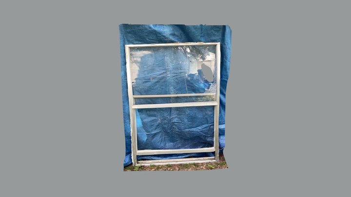 Sunroom removed single pane windows 3D Model