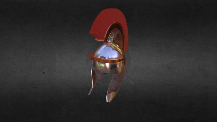 Helmet centurion PBR 3D Model