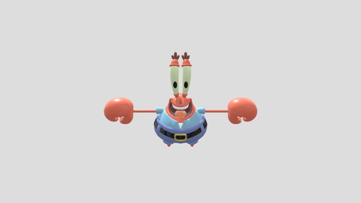 Mr. Krabs 3D Model