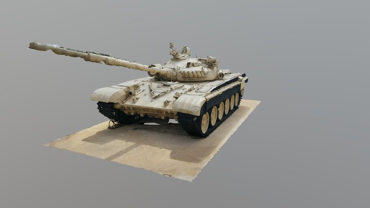 T-72 Raw Scan from Fort Hood Museum 3D Model