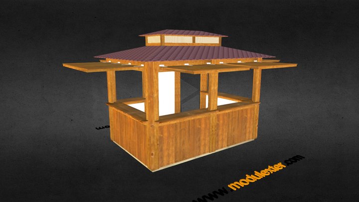 Chiringuito Ibiza - Línea Litoral 3D Model