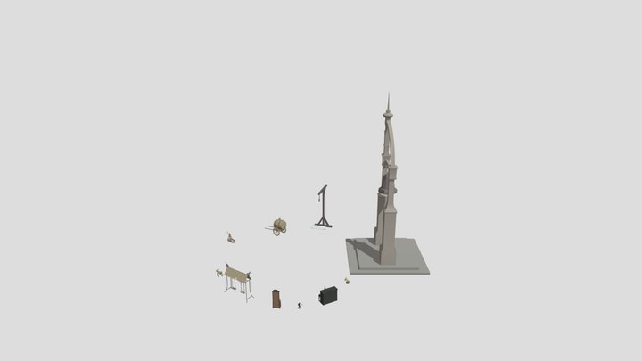 XYZ. DraftPunk 3. Lesson 1.3 ver2 3D Model
