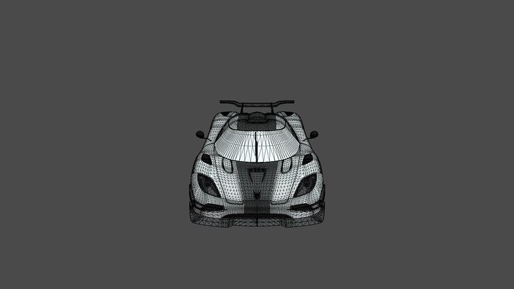 Koenigsegg One-1 WIP 3D Model