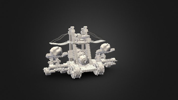 Catapult Shaded 3D Model