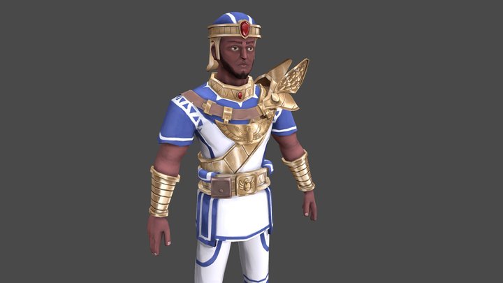[Student Work] Egyptian Warrior 3D Model