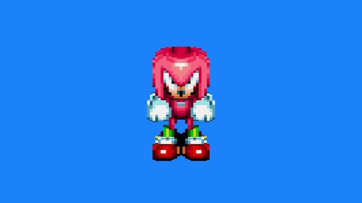 Sonic Mania 3D - Knuckles (&Knuckles) 3D Model