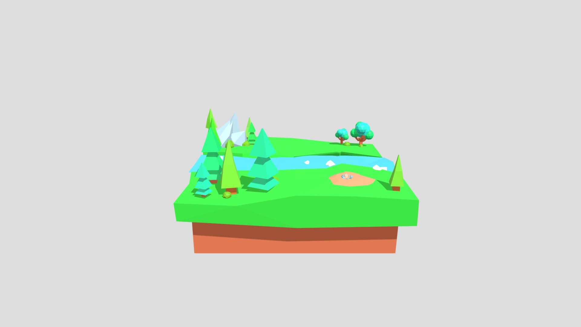 Low Poly Enviroment - 3D model by chooff [81b6795] - Sketchfab