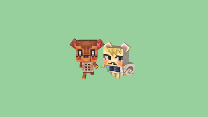 Marshall and Fauna 3D Model
