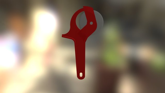 Pizza Cutter Assembly 3D Model