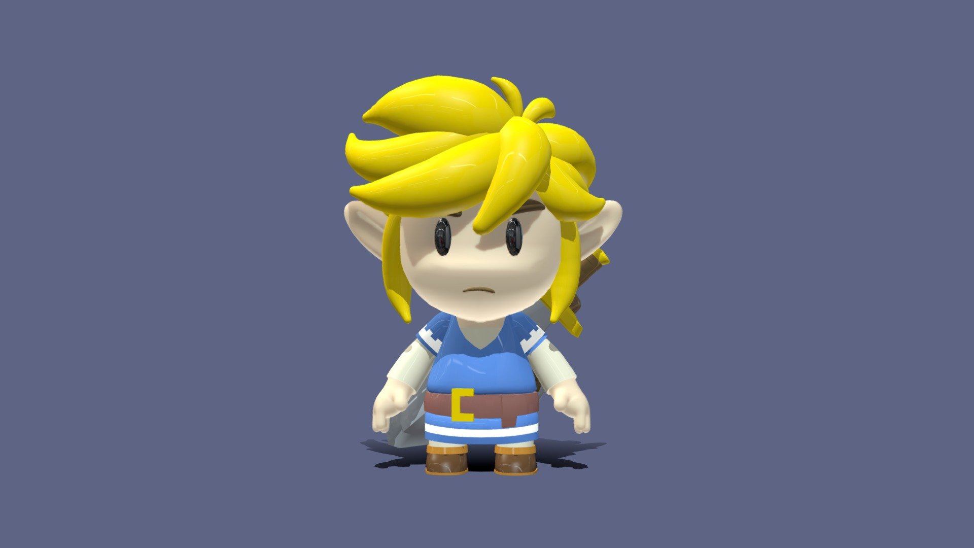 My updated version of Zelda: Link's Awakening : r/ZBrush