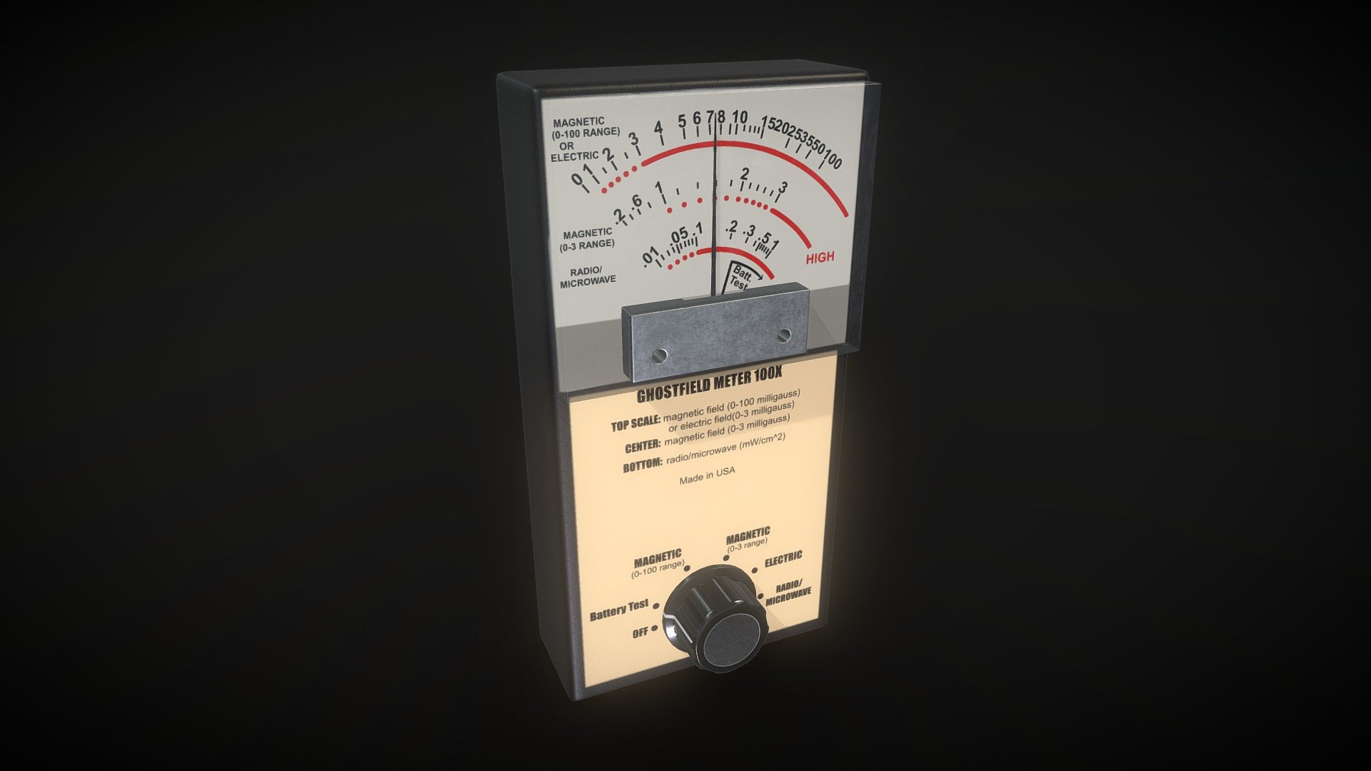 EMF Meter Analog - Buy Royalty Free 3D model by Rokay3D [81b9244 ...