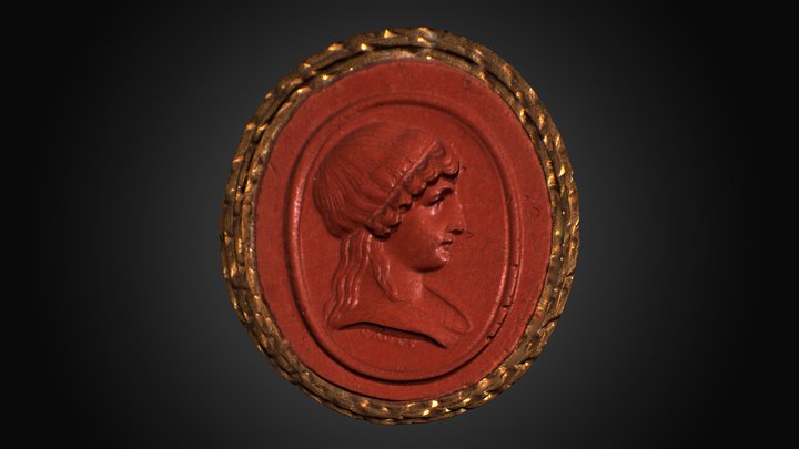 Portret młodzieńczy [Ptolemeusz Soter II, Apollo w diademie, Kleopatra Selene lub Junona]  - model 3D