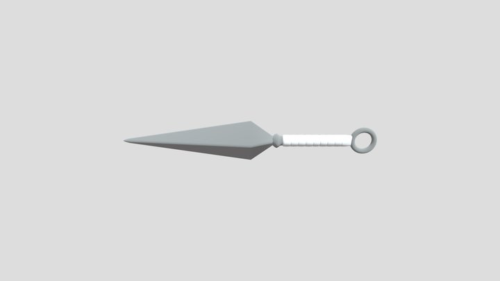 Kunai Knife 3D Model