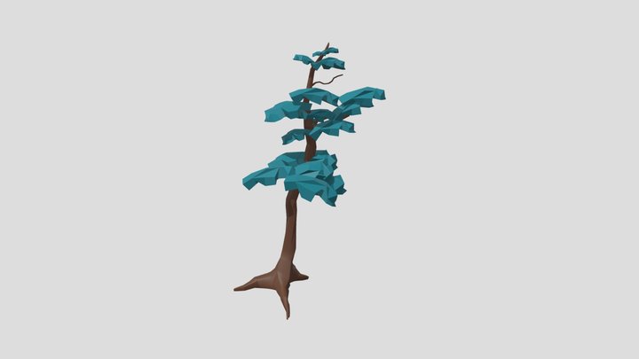 Tree Teal 01 3D Model