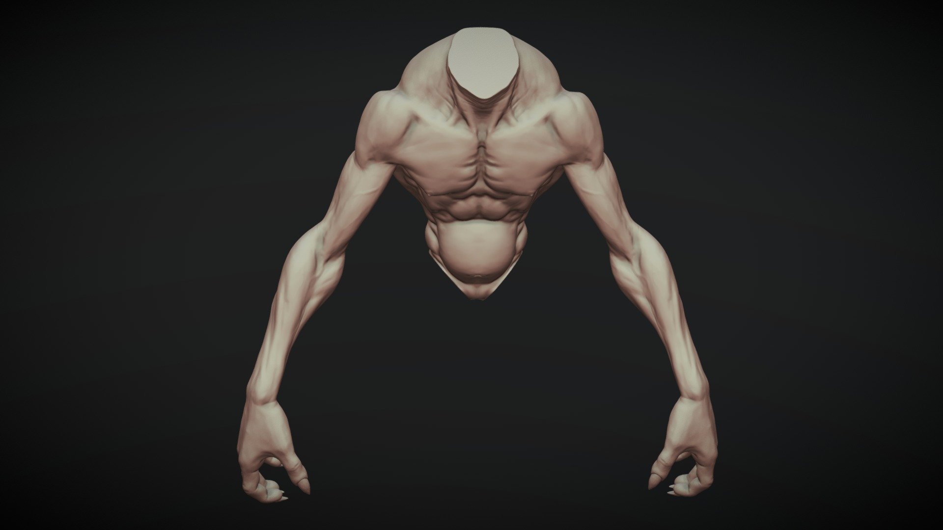 Creature Upper Body 3 — Sketchfab embed 3D viewer