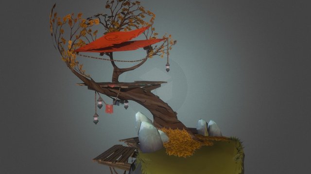 Tree House WIP 3D Model