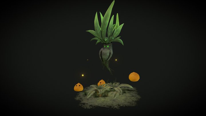 Mandrake Animation Scene 3D Model