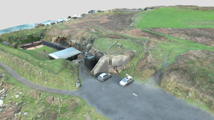 Chouet Headland WWII Bunker 3D Model