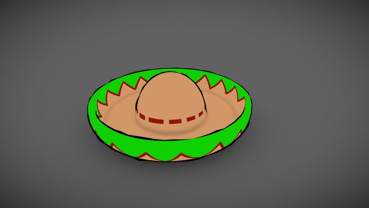 CP Hats Collection - Sombrero 3D Model