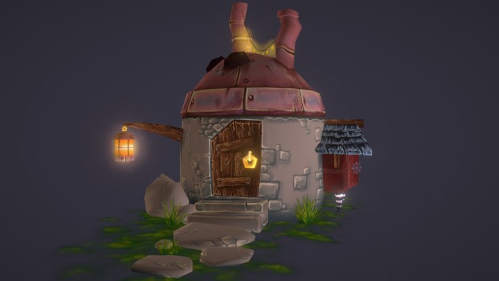 House of the velvet pianist 3D Model