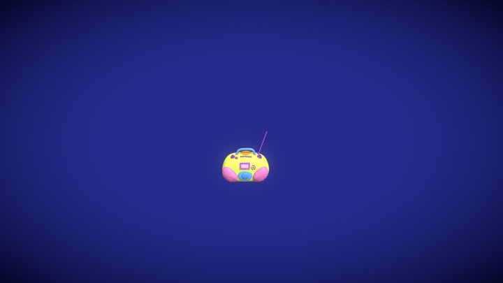 Radio Cassette 3D Model