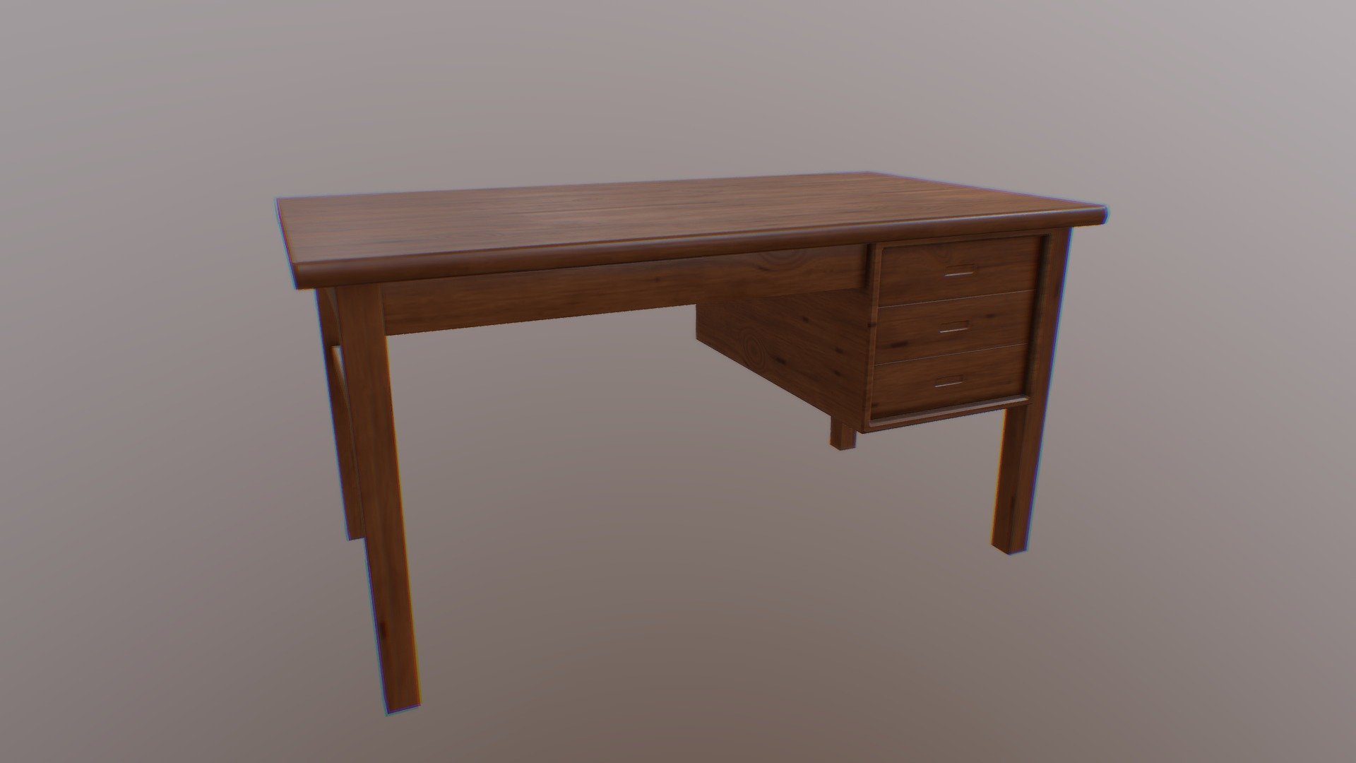 Wood Desk Table Interior 1 - Download Free 3D model by tofanarahman ...