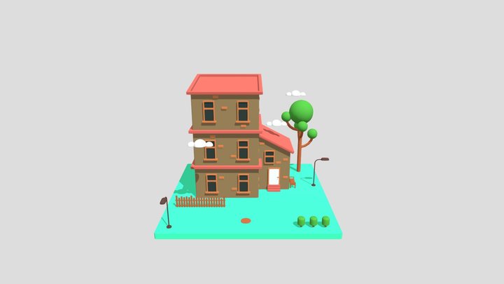 Toon_house 3D Model